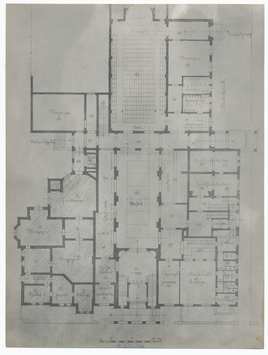 Vorschaubild Essen: Folkwangmuseum, Grundriss, Entwurf II Erdgeschoss